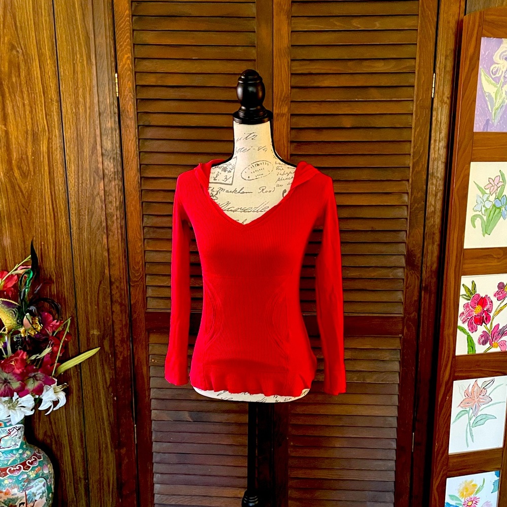 Armani Exchange WaffleFashion Top Red